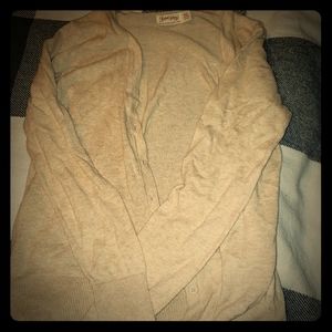 Beige Faded Glory Cardigan